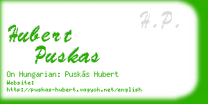 hubert puskas business card